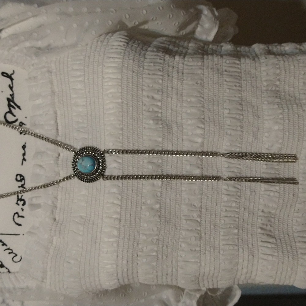 American Eagle Turquoise Southwest Link Necklace
